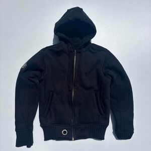 Projekraw black hoodie with fur lining Size M